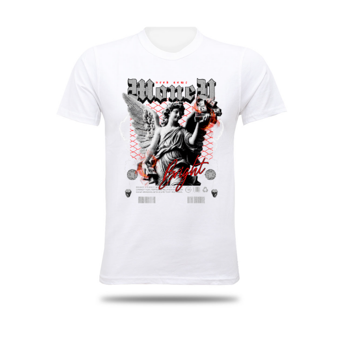 Graphic Print - Bright - White